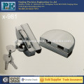 981 half round stainless steel fabrication brass lock core double glass door single lock head